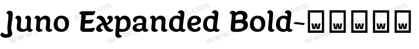 Juno Expanded Bold字体转换